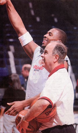 Hal Wissel and Lorenzen Wright